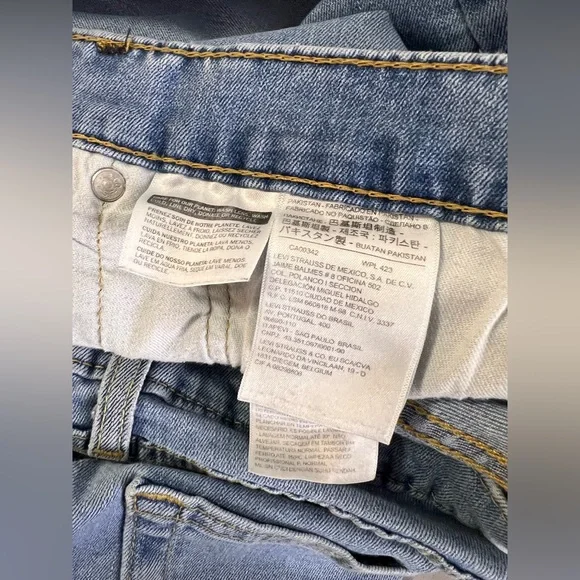 Levi's 502 Jeans Regular Tapered Mens Tag: 36x32 (MEASURED‎ 38x30)
